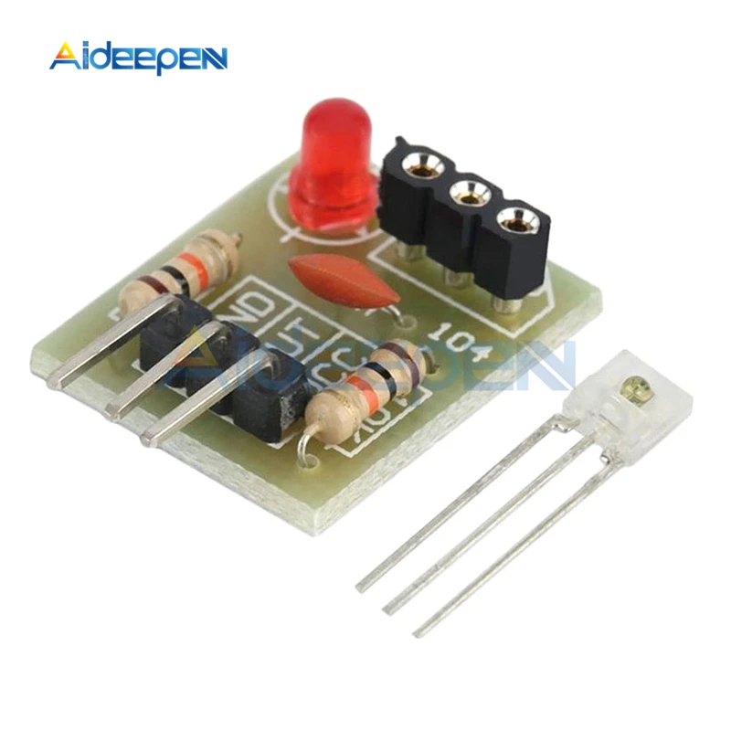 1Pcs 5V Laser Detector Sensor Module Non-modulator Tube Laser Receiver Detect Module High Level Laser Light Detected For Arduino