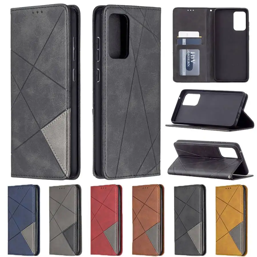 

Luxury Slim Fit Premium Leather Cover For Samsung A02S A10 A11 A12 A20 30 A31 A32 A50 A51 A52 A70 A71 A72 Note10 20 Flip Wallet