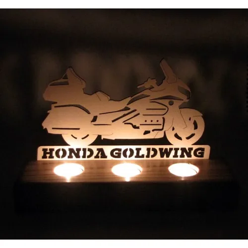 Didideko Wood Tealight Candle Holder Goldwing