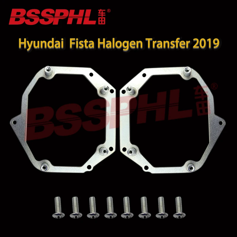 

BSSPHL Car Styling frame adapter Projector lens DIY Bracket Holder fit for Hyundai Fista Halogen Transfer 2019