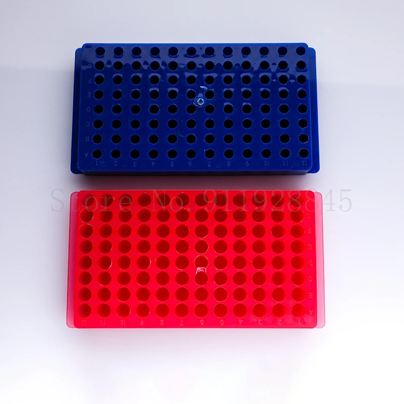 1PC Labor 96 löcher Kunststoff 0,5 ml/1,5 ml / 2ml Doppel Seite Reversible Verschiedene Löcher Rohr halter Zentrifuge Rohr Rack
