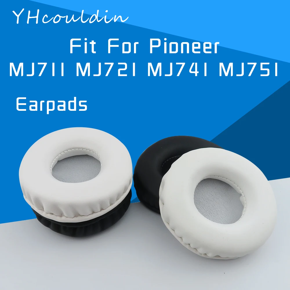 YHcouldin Earpads For Pioneer MJ711 MJ721 MJ741 MJ751 Headphone Accessaries Replacement Wrinkled Leather