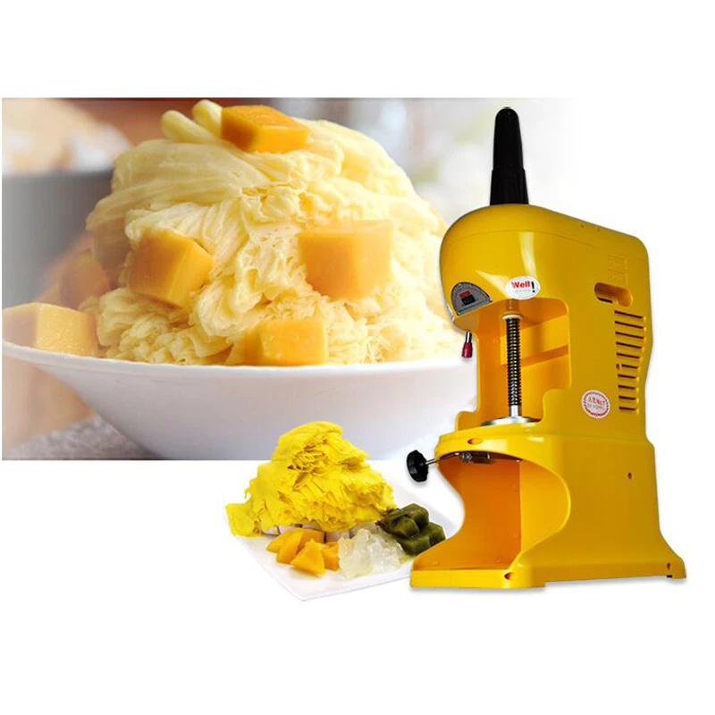 220V Automatic Electric Ice Crusher Machine Commercial Snow Cone Maker For Shop Or Home Using