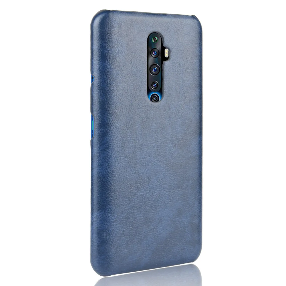 Oppo Reno2 Z Case OPPO Reno 2Z CPH1945 Retro PU Leather Litchi pattern Skin Hard Back Cover For Oppo Reno 2 Z CPH1951 Phone Case