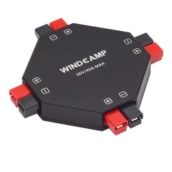 WINDCAMP AP4 40A Connector Power Splitter Distributor for HF Amateur Radio, Car Modification, Power Distributor