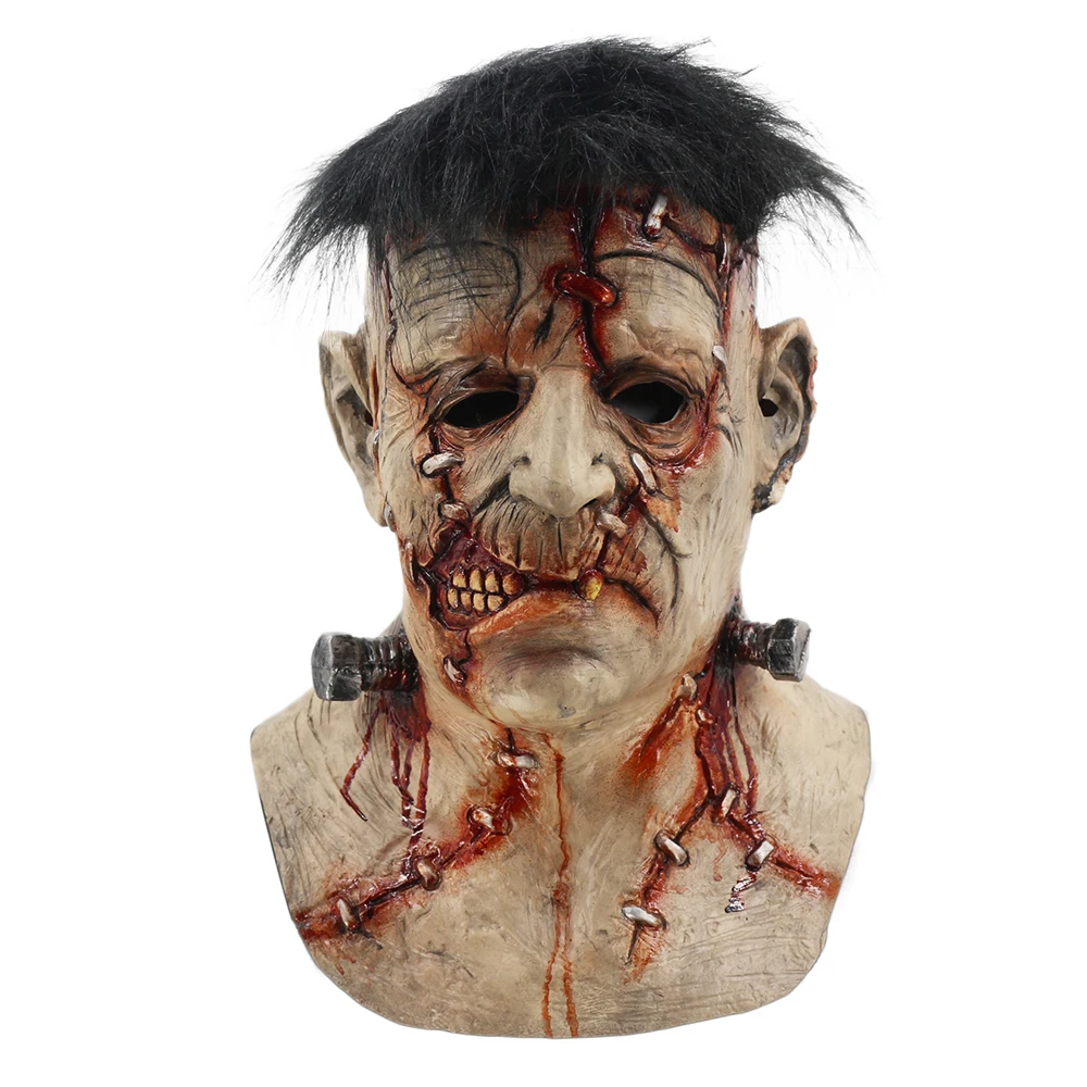 Frankenstein Mask Devil Monsters Cosplay Masks Zombie Evil Latex Masques Anime Face Mascaras Halloween Props