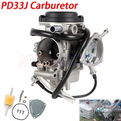 Carburador PD33J para Yamaha, YFM250, YFM350, YFM400, YFM450, Kodiak 400, 450, Big Bear 400, Grizzly 450, 350, lobezine 400, ATV