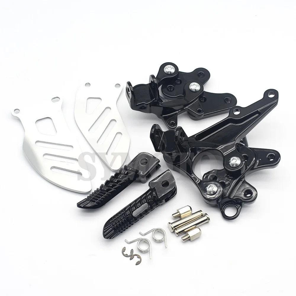 Motorcycle Front Footpegs Foot Pegs Footrest Pedals Bracket For GSXR600 GSXR750 2011-2018 GSXR1000 2009-2017 GSXR 600 750 1000