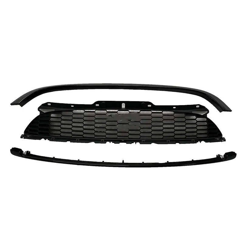 Grille de pare-chocs avant avec bande chromée, couvercle antibrouillard arrière Sunshine, lampe de garde-boue pour BMW MINI R55, R56, R57