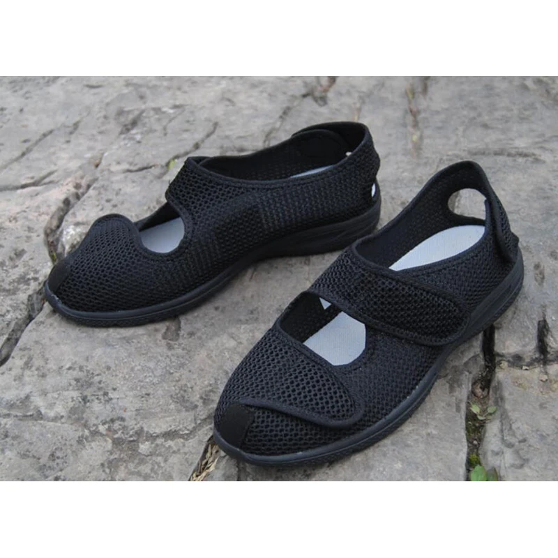 Gout foot swollen shoes summer foot fat thumb eversion instep high diabetes shoes enlarged and widened postoperative care shoes