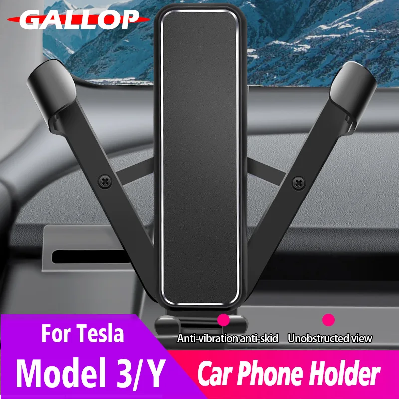 

For Tesla Model 3 model y Car Cell Phone Mount Air Outlet Mount Mobile Phone Holder GPS navigation bracket Accessories