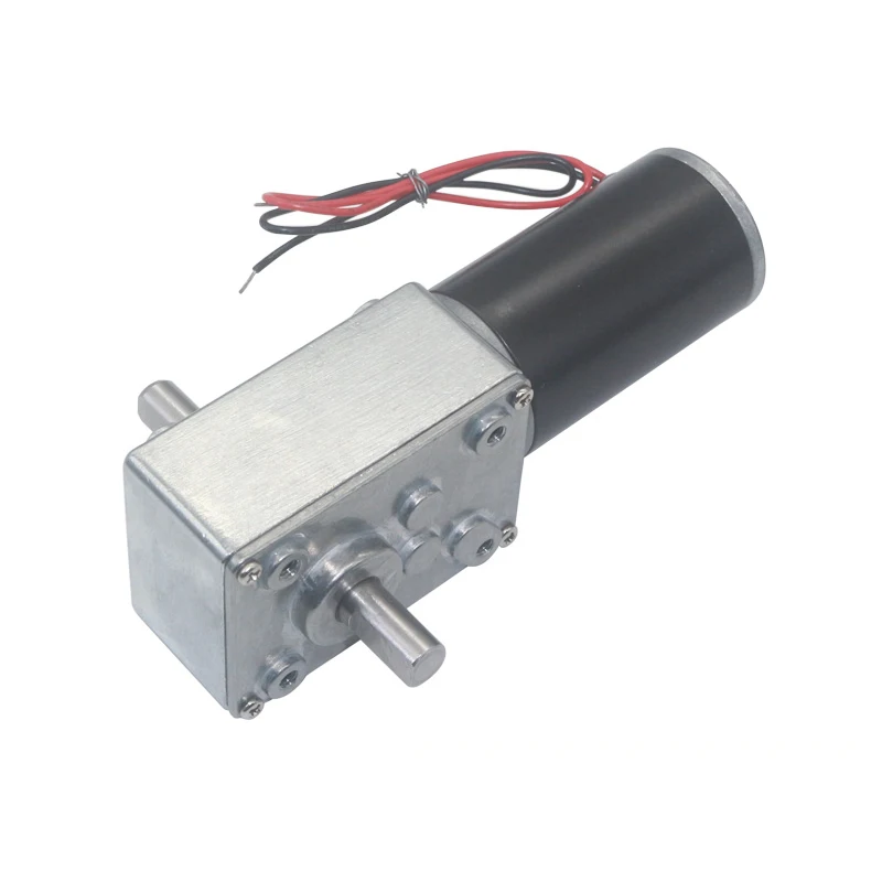 1Pcs DC12V 24V 12RPM-470RPM A5840-31ZYS Dual Shaft Large Torque Turbo Worm Gear Motor with Full Metal Gearbox