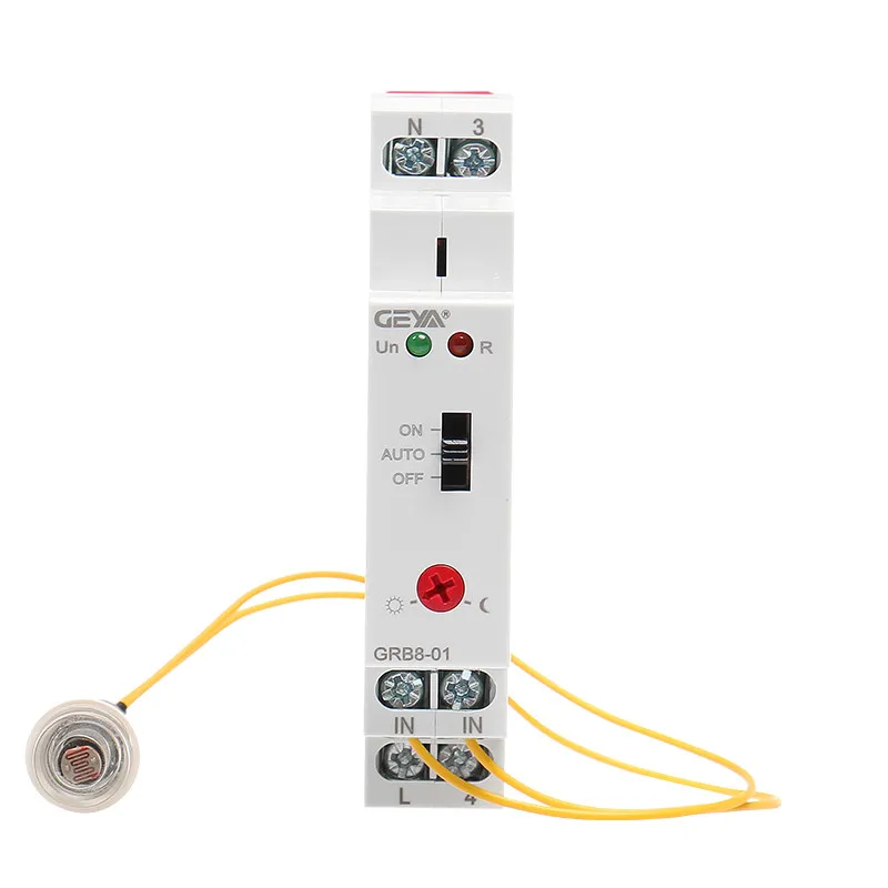 Twilight Switch Photoelectric Timer Light Sensor Relay AC110V-240V Auto ON OFF GRB8-01