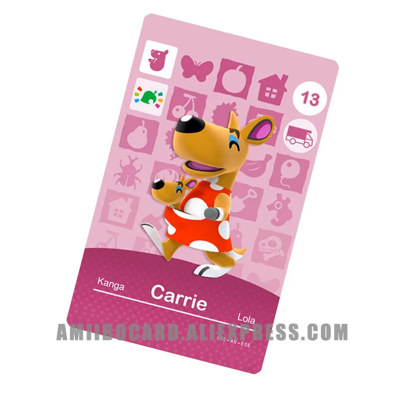 Custom Design WA13 Carrie Animal NFC Printing Card NTAG215 Card for Games