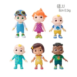 Multiple styles 6-8cm Puppets Action Figure Toys Family Sister Brother Friends Children Collectable PVC Model JJ Dolls Child's