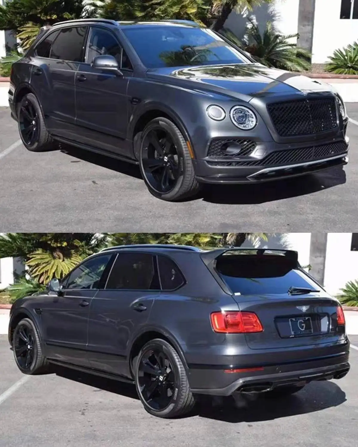 Carbon Fiber Front Bumper Lip Rear Bumper Diffuser Side Skirts Spoiler Fits For Bentley Bentayga 2016 2017 2018 2019