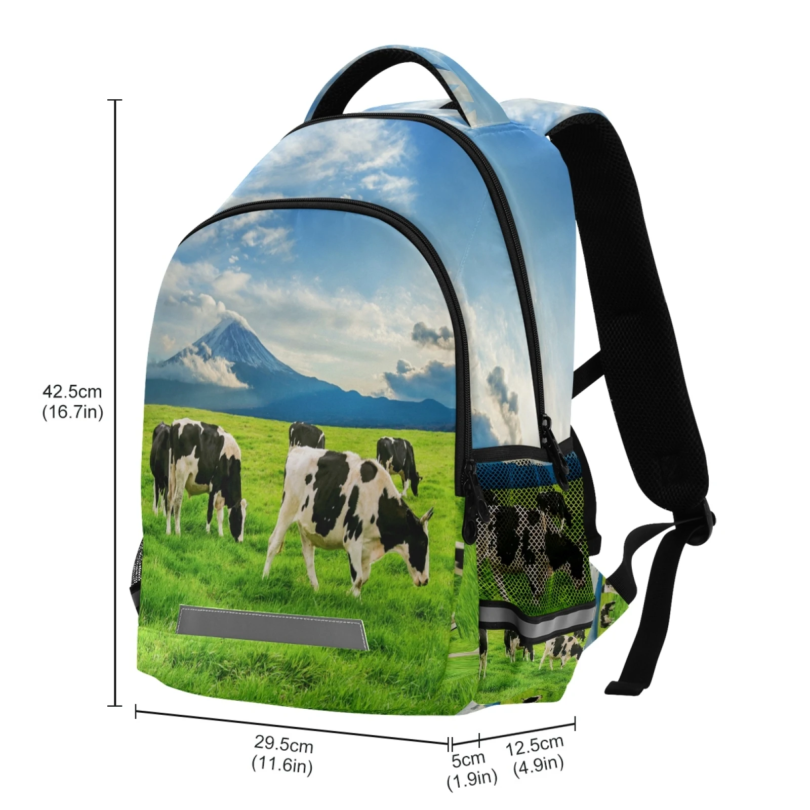 Backpack Women Men Cows Prints Backpacks Large Capacity Couple's University High School Student Bag Campus Travel Brand Backpack