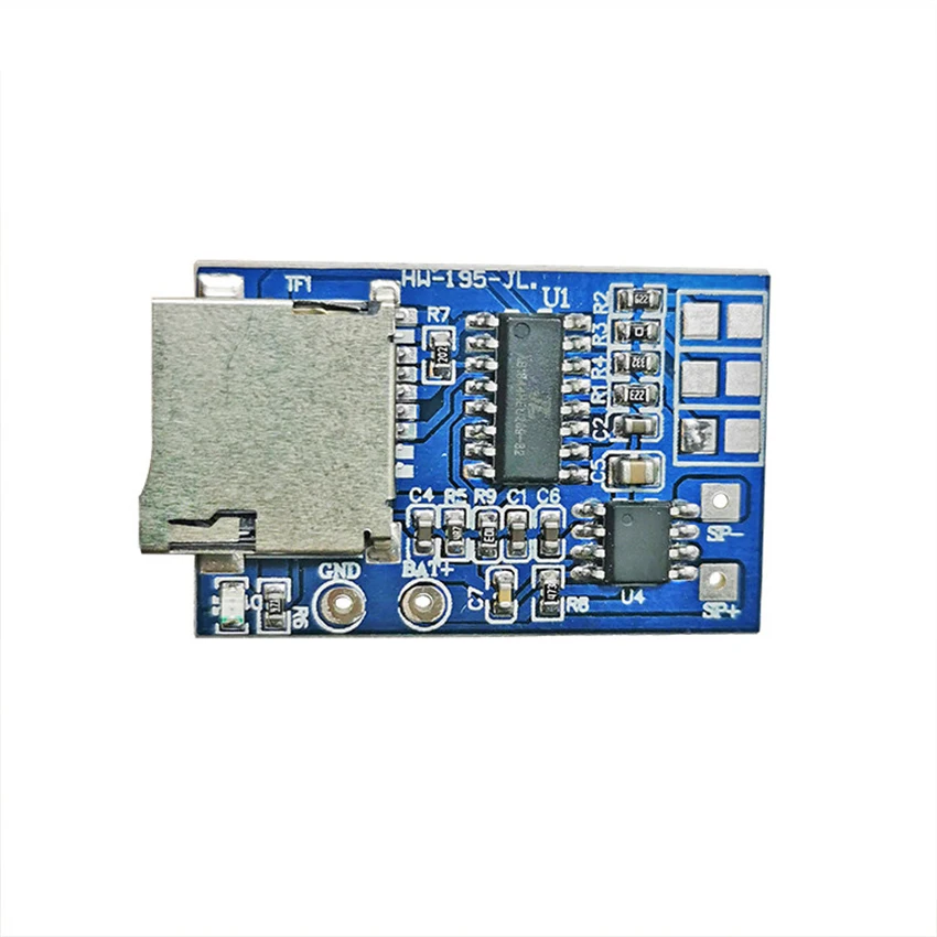 MP3 Decoder Player Circuit Module TF Card Audio Decoding Board 2W Mono Amplifier