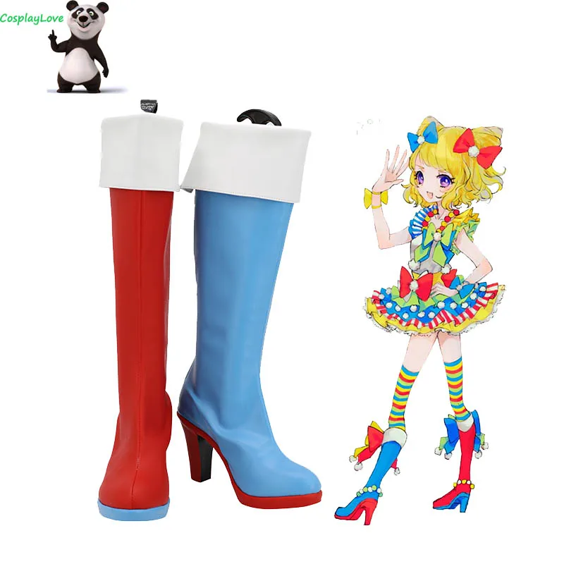 Pripara Minami Mirei Xanh Đỏ Cosplay Giày Dài Giày Da Tự Làm CosplayLove Cho Halloween Giáng Sinh