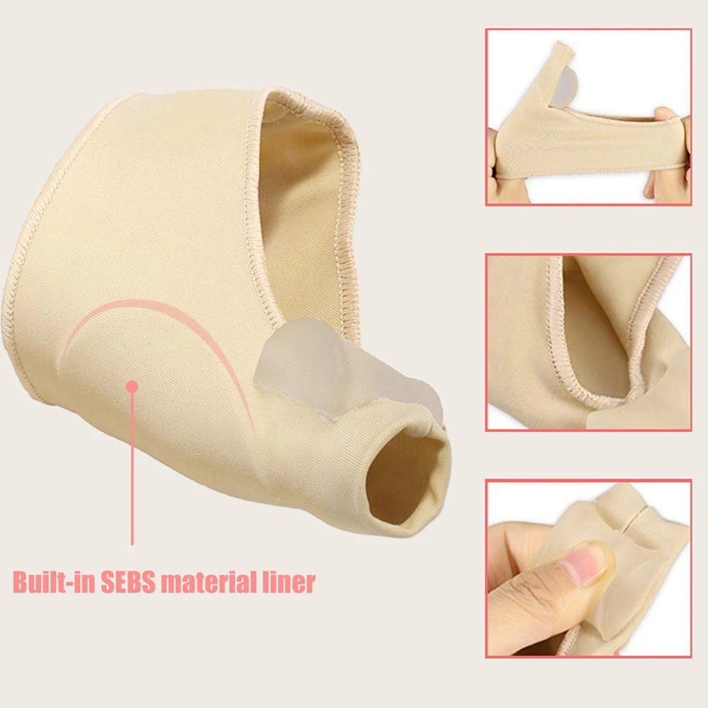 1Pair Toe Separator Bunion Corrector Toe Brace Orthopedic Hallux Valgus Relief Bone Thumb Adjuster Correction For Men And Women