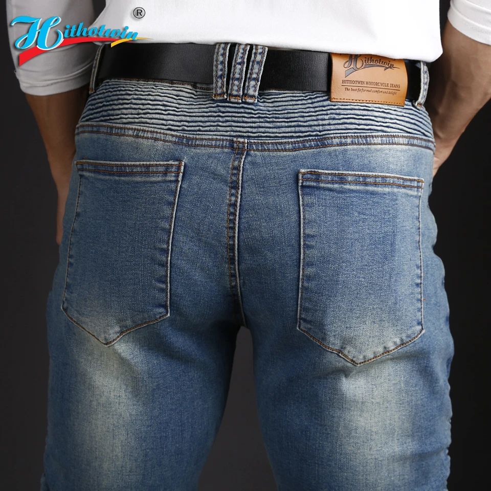 Motorcycle Rider Pants Cycling Pants Racing Jeans With 5 Anti-Fall Protective Gear Moto Motocross Trousers CE Level 1/2 Armor - Image 4