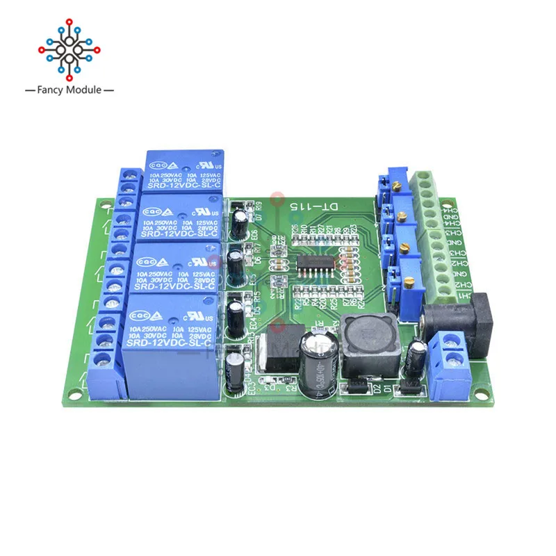 LM393 Voltage Comparator Relay Module 1/2/4CH with 5V/12V/24V Volt Comparison Board for Automotive Circuit Modification Circuit