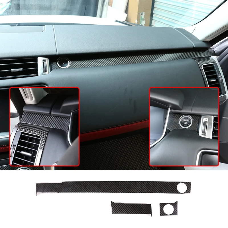 

Real Carbon Fiber Passenger Decoration Trim For Range Rover Sport RR Sport 2014-2019 LHD Accessories