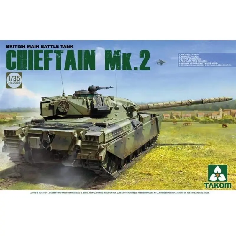 TAKOM 2040 1/35 British Main Battle Tank chieftain Mk.2 - ชุดโมเดลขนาด