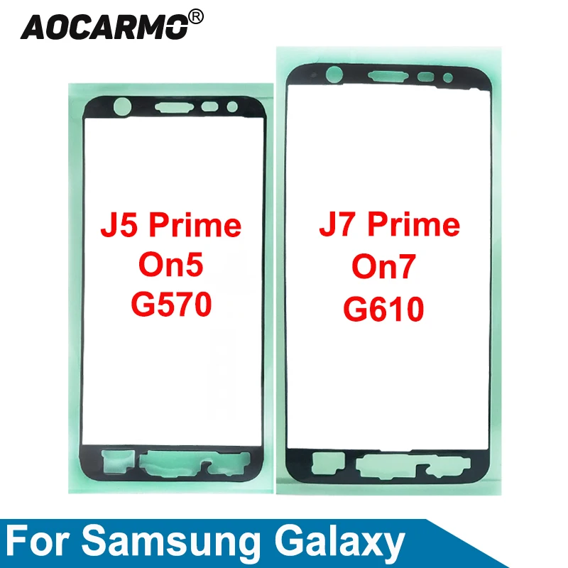 Aocarmo For Samsung Galaxy J5 Prime On5 2016 Frame Adhesive Sticker Glue Tape J7 Prime On7 2016 G570 G610 LCD Screen Adhesive