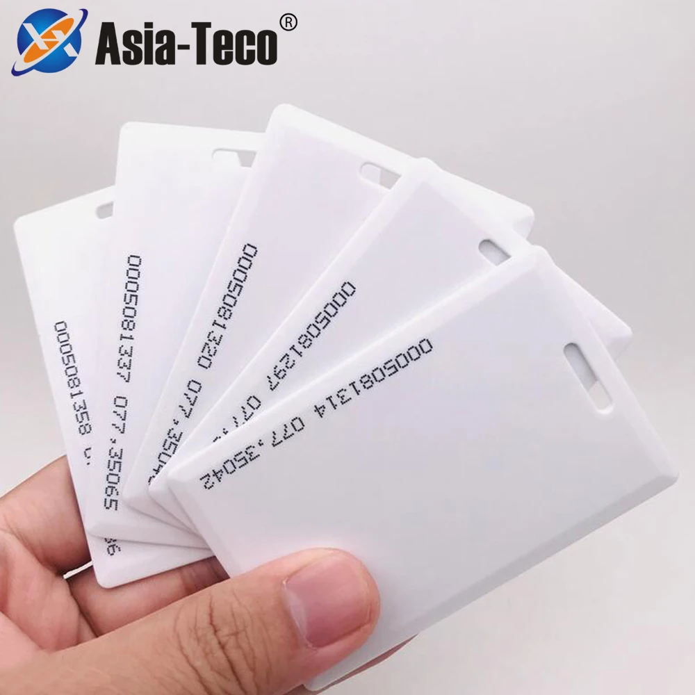 

10PCS 1.8mm EM4100 Tk4100 125khz Access Control Card Key RFID chip id attendance card school induction id rice card