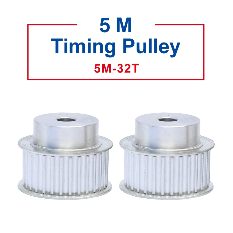 

Timing Pulley 5M32 Teeth BF type teeth pitch 5 mm process hole diameter 10 mm slot width 21/27mm for 20/25 mm timing belt