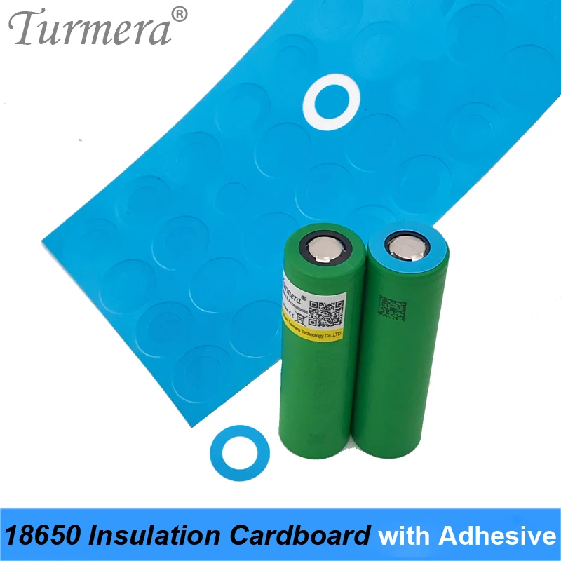 18650 Battery Insulation cardboard 100PCS 70PCS 1S with Adhesive for 18650 Battery Cell Insulating Glue Patch Positive Turmera