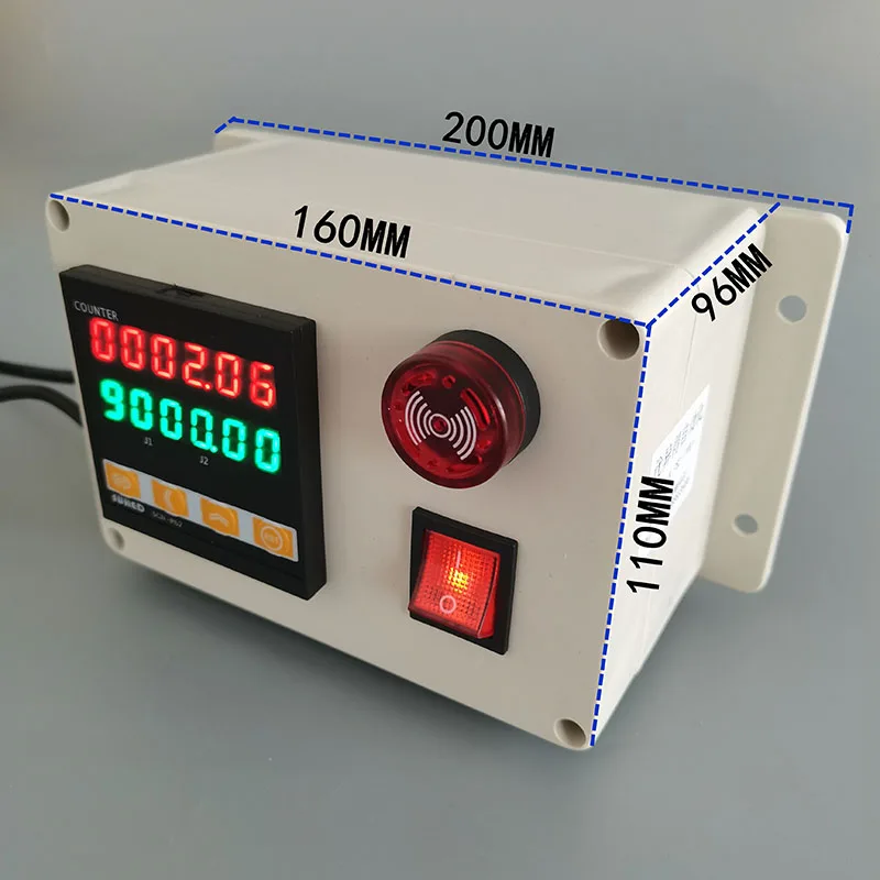 Penghitung Meter Presisi Tinggi Tipe Rol Induksi Elektronik Panjang Pengukur Alarm Penghitung Meter Otomatis