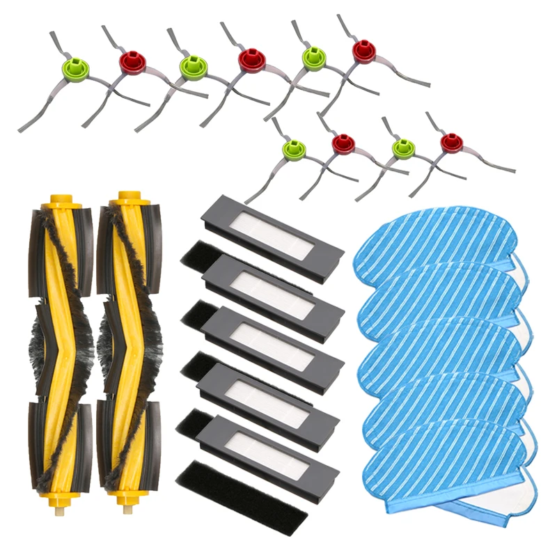 HEPA фильтр основной ролик Щетка Для Ecovacs DEEBOT OZMO 950 920 тряпки крышка боковые щетки подметание робот пылесос части колеса