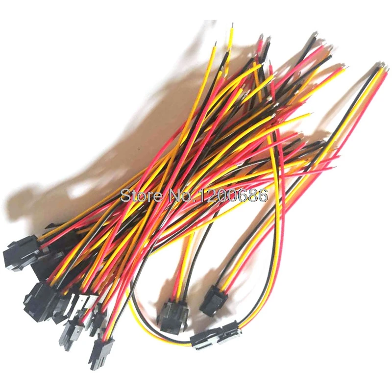 

10CM 22AWG Molex 3.0mm 3pin 43645-0300 Male Power wire harness Molex Micro-Fit 3.0 wire harness Molex 3.0 Pitch wire cable