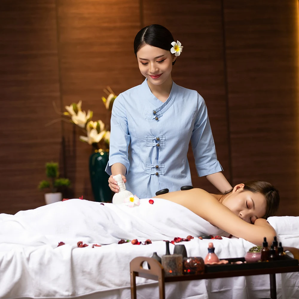 

2024 Профессиональный костюм для спа в китайском стиле, новый осенне-зимний женский льняной костюм, косметологический костюм, Массажная униформа для спа