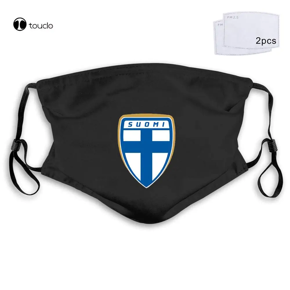 Finland 2019  Footballer Legend Soccers Face Mask Filter Pocket Cloth Reusable Washable