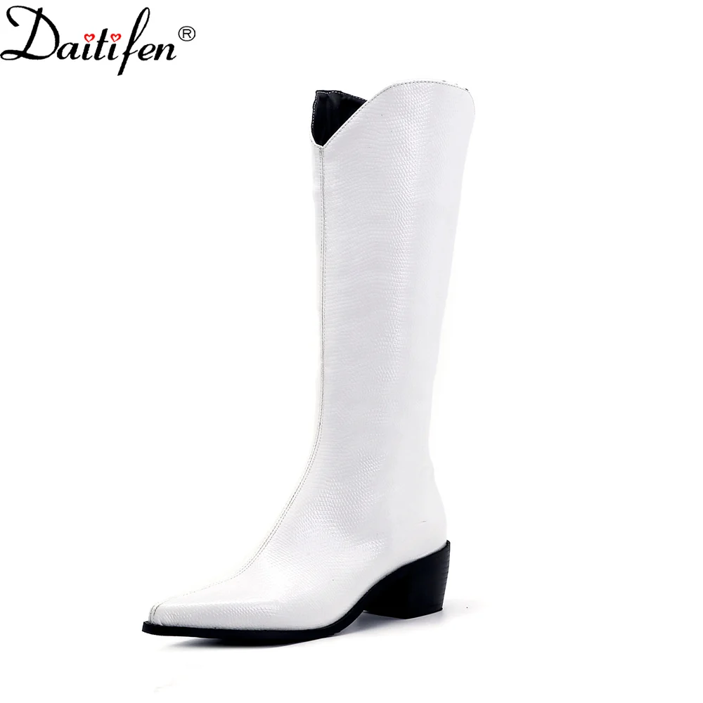 Daitife Autumn And Winter New Fashion All-Match V-Mouth Women'S Thick Heel Five-Pointed Star Pattern Short Boots