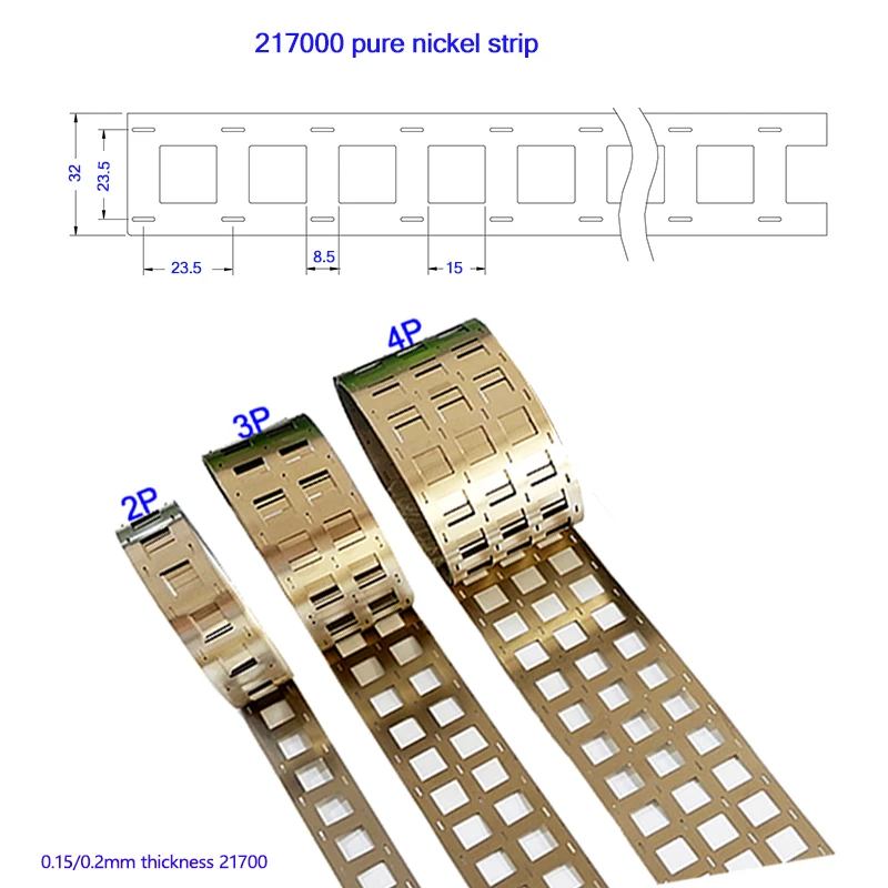 1kg 0.15/0.2mm 21700 Pure 2P 3P 4P Nickel Strip Pure Nickel tape Holder For Spot Welder lithium Battery Spot welding Nickel Belt