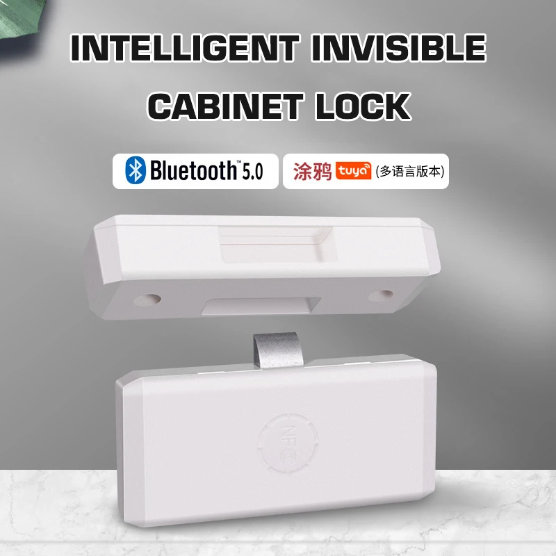 

Smart Tuya Free Punch Invisible Cabinet Lock Drawer Lock Bluetooth Smart Anti-theft Lock Shoe Cabinet File Wardrobe Lock