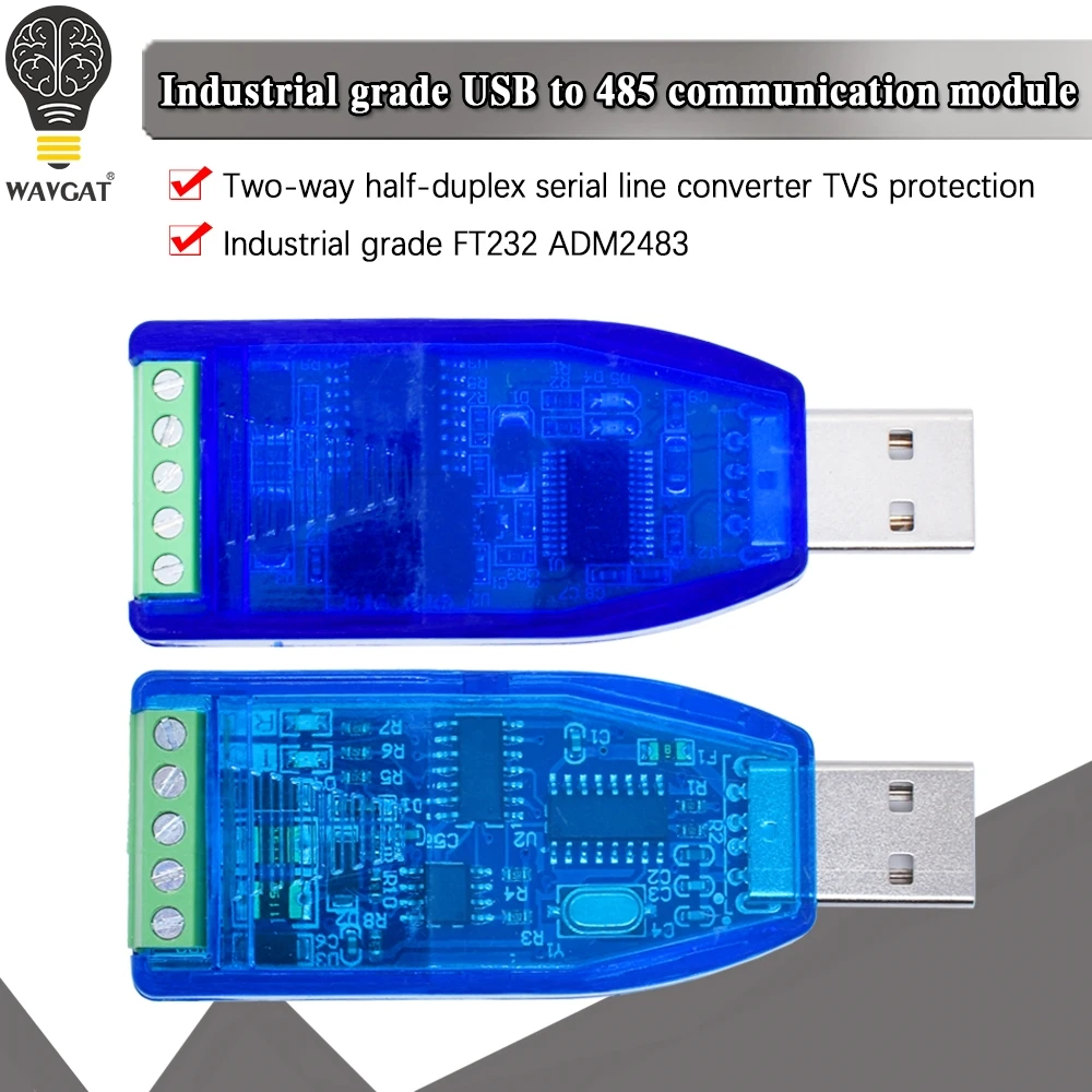 Przemysłowy konwerter USB na RS485 422 CH340G FT232RL Ochrona przed aktualizacją Kompatybilność konwertera Standardowy moduł płytki złącza