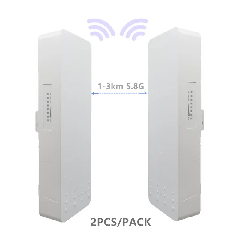 Enrutador de punto de acceso inalámbrico, dispositivo de puente wifi, extensor wifi, repetidor de banda dual, CPE 300G, 1-3km, 5,8 Mbit, 2 piezas