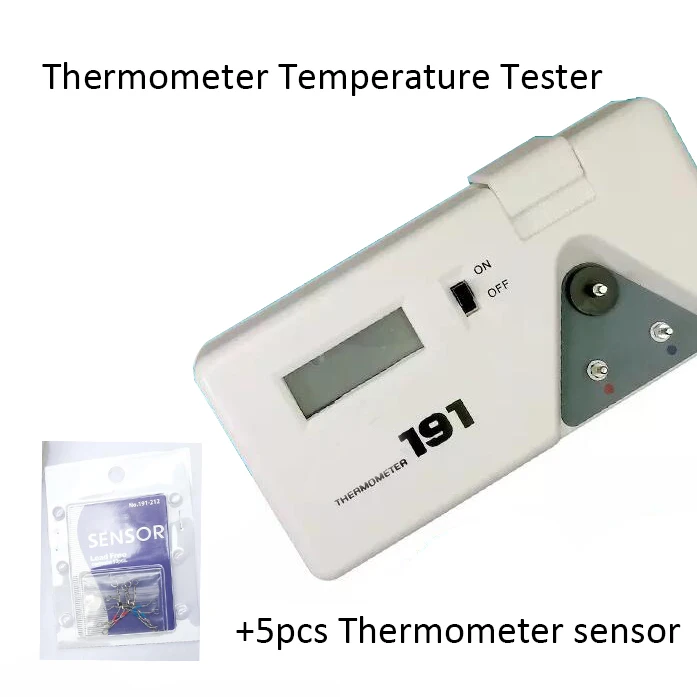 NOVFIX Digital Soldering Iron Tip Thermometer Temperature Tester LCD Display 0-700℃ with 5pcs Lead Free Sensor Set