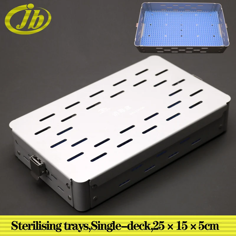 

Sterilising trays aluminium alloy single-deck surgical operating instrument the sterilization box autoclave sterilization