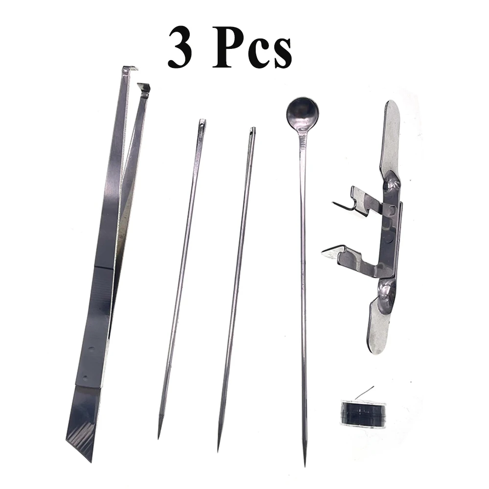 3PCS Stainless Steel Poultry Capon Kit Cock Rooster Caponizing Caponize Tools For Adult Chicken Day Old Chick Farm Clinic