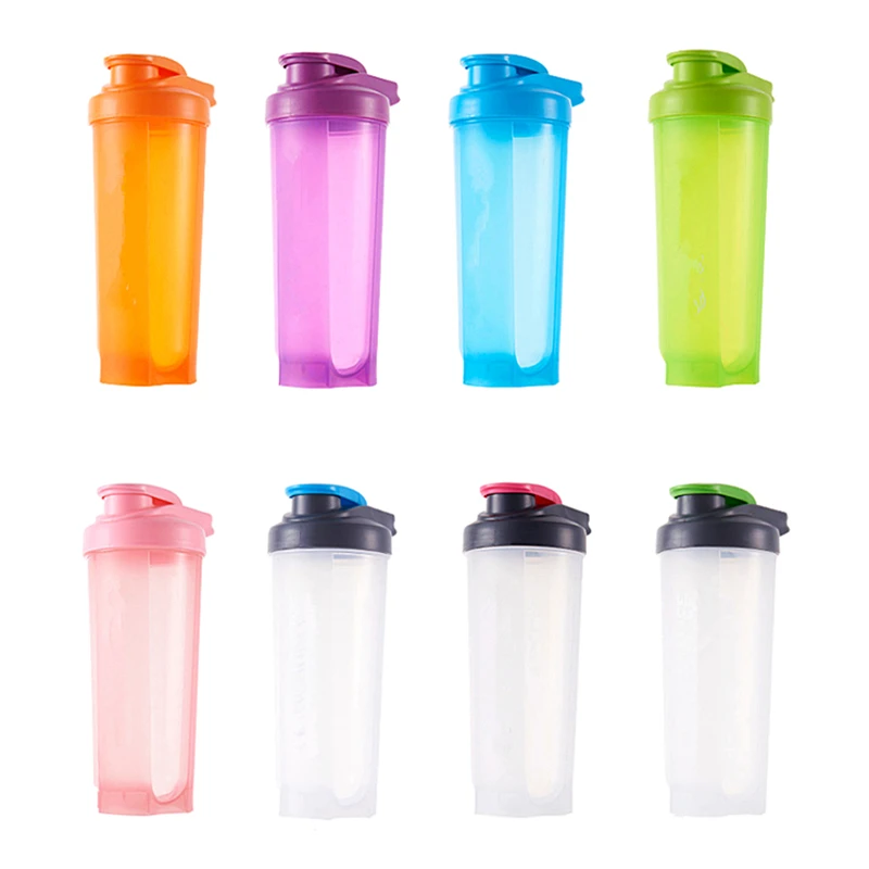 700ML Sport Shaker Bottle Whey Protein Powder Mixing Bottle Sport Fitness Gym Shaker Outdoor Portable Drink Cup 8 colors