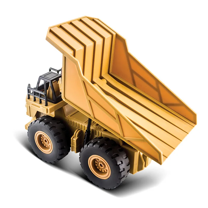 RC Dump Cement Trucks 1:24 Heavy Bulldozer Tractor Model Engineering Car Excavator Radio Controlled Car Toys for Boys Gifts