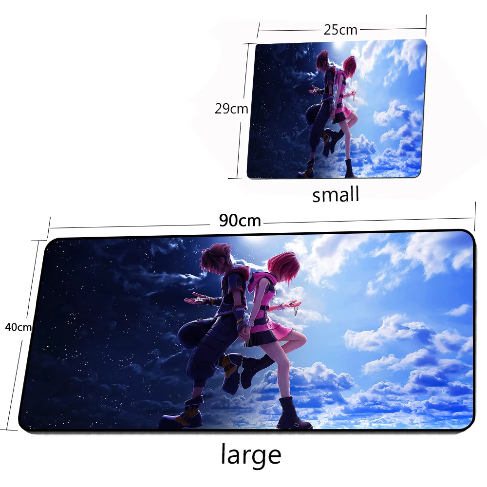 Imagem -06 - Kingdom Hearts Sora hd Rgb Mousepad Gamer Led Colorido Usb Laptop Teclado Anti-slip cs go Anime Gaming Desk Melhor Escolha