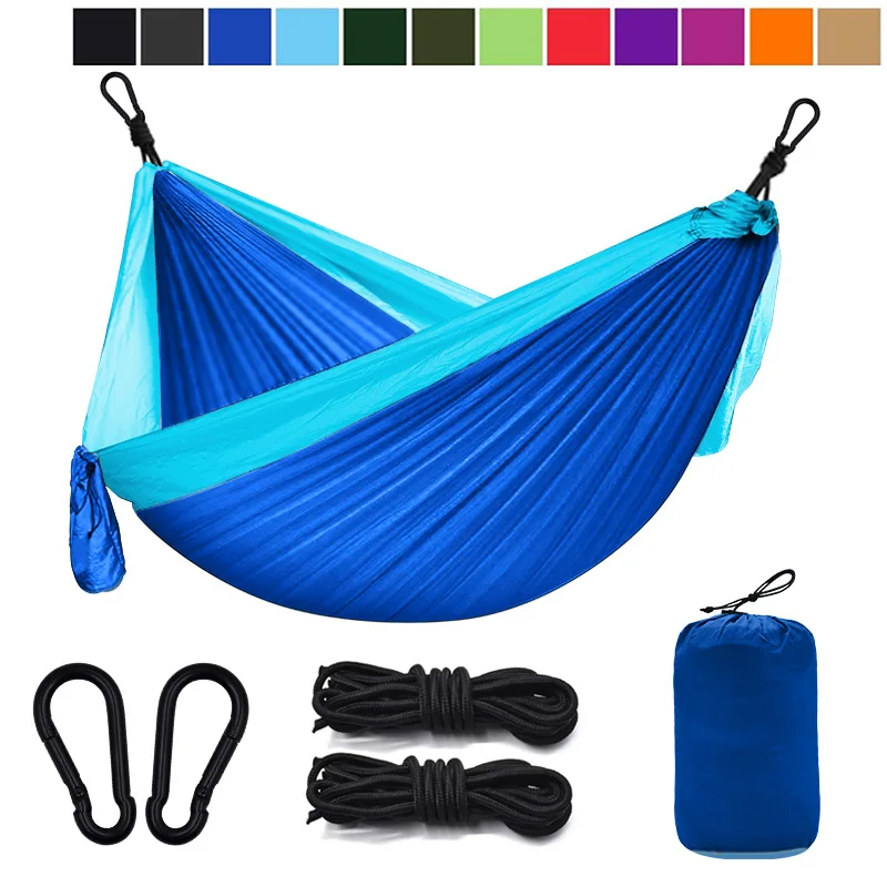 Single Person Hamaca De Camping Hammock Hamac Plein Air Parachute Cloth 260*140cm Amaca Single Outdoor Hammock