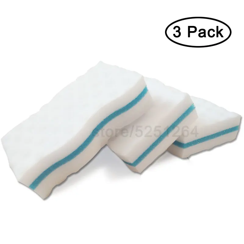 3 Pack Magic Boat Scuff Erasers Sponge Remove Dirt, Grime, Grease, Mud, Scum,Marks,Rust Stains from Vinyl Seats,Console And Deck